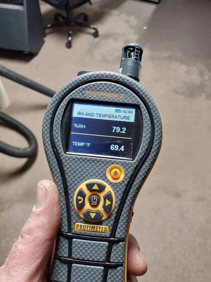 Moisture meter humidity assessment for Mold Remediation & Removal in White Rock