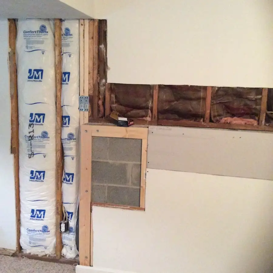 Wall insulation replacement during Structural Drying in White Rock